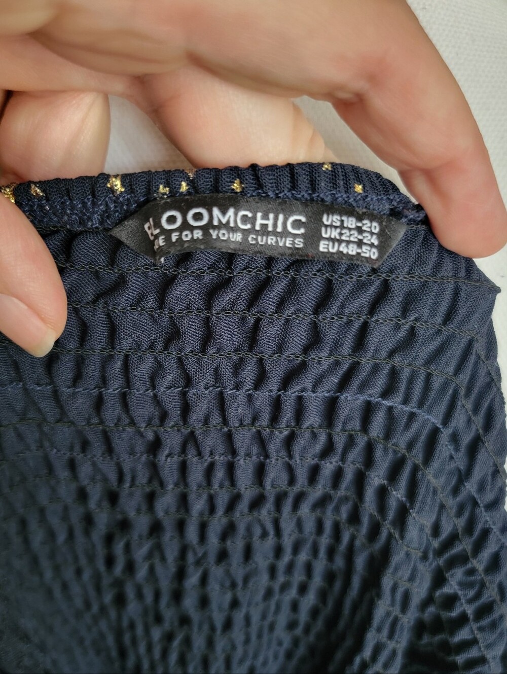 Bloomchic  Star-Print Navy Maxi Dress with Square Neck - Picture 8 of 10